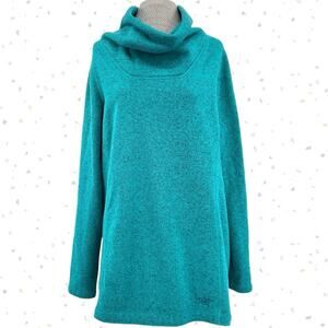 Arc'Teryx Desira Tunic Niagara Teal Fleece Pullover Sweater Spring Ski Size XL
